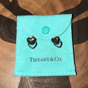 Silver Tiffany Heart Earrings